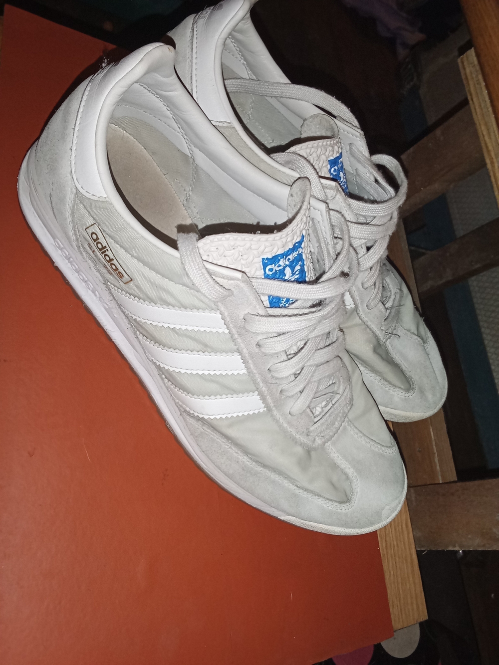 Adidas Men’s White Suede Classic Sneakers